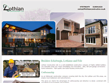 Tablet Screenshot of lothianconstruction.co.uk